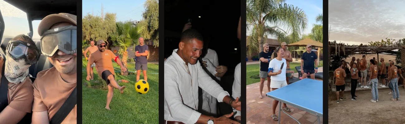 Activités team building séminaire Biwiz Marrakech 2025 - buggy désert, dîner sous les étoiles, riad