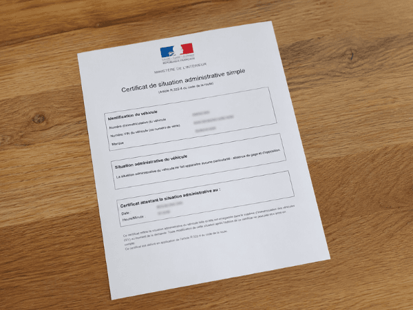 Certificat de non-gage : la définition