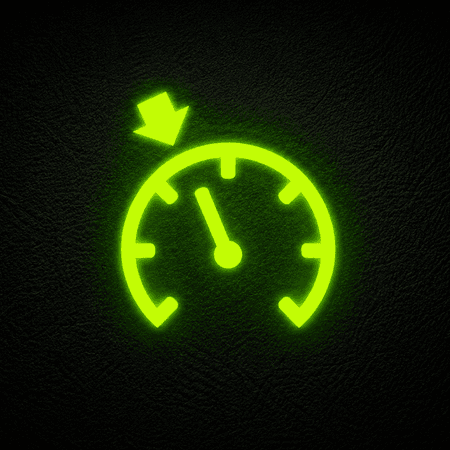 Voyant vert du régulateur de vitesse