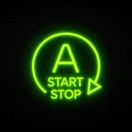Voyant vert Start & Stop actif